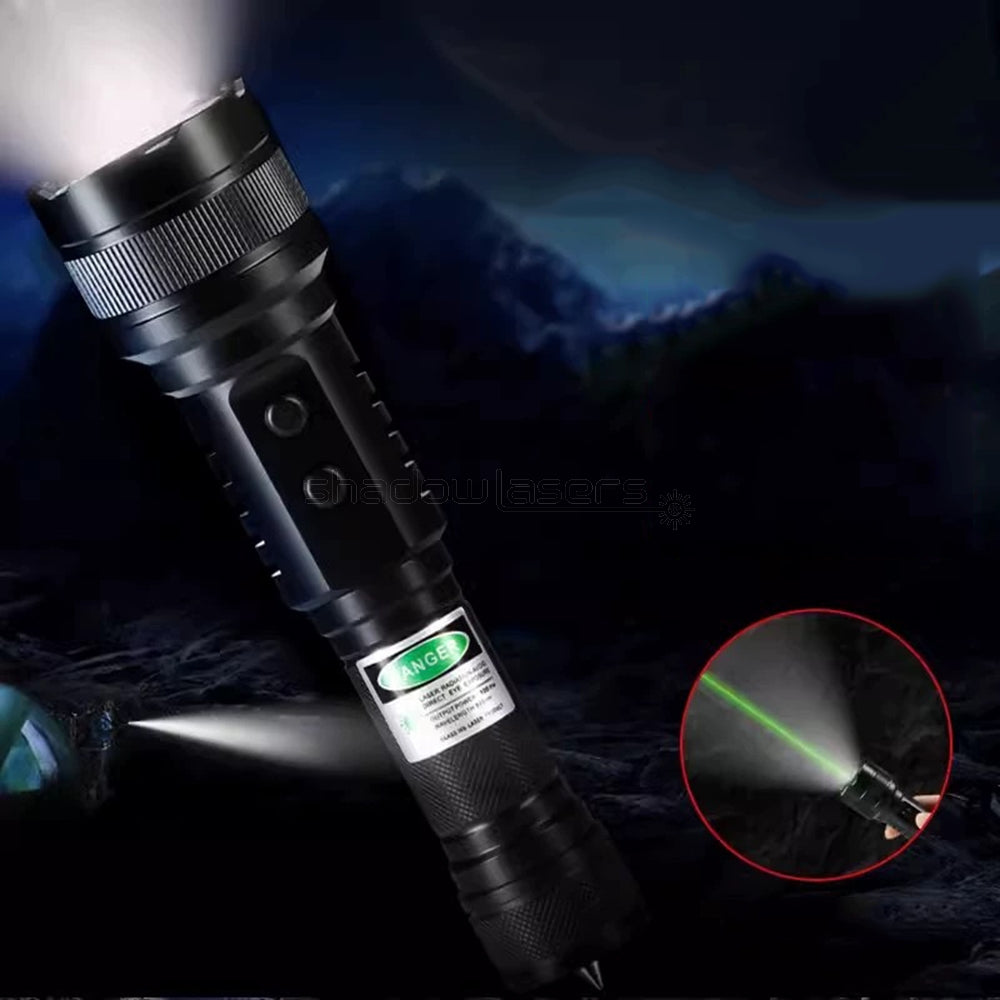 ''Shadowlasers "H4 Blue/Green Laser Pointer Flashlight