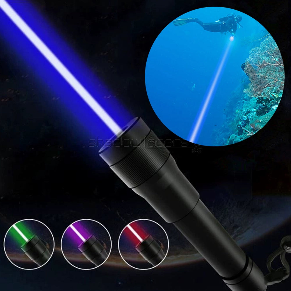 ''Shadowlasers "BH5 450nm Waterproof Blue Laser Pointer Burning