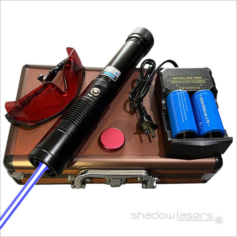 ''Shadowlasers "BH9 450nm Blue Laser Pointer Burning