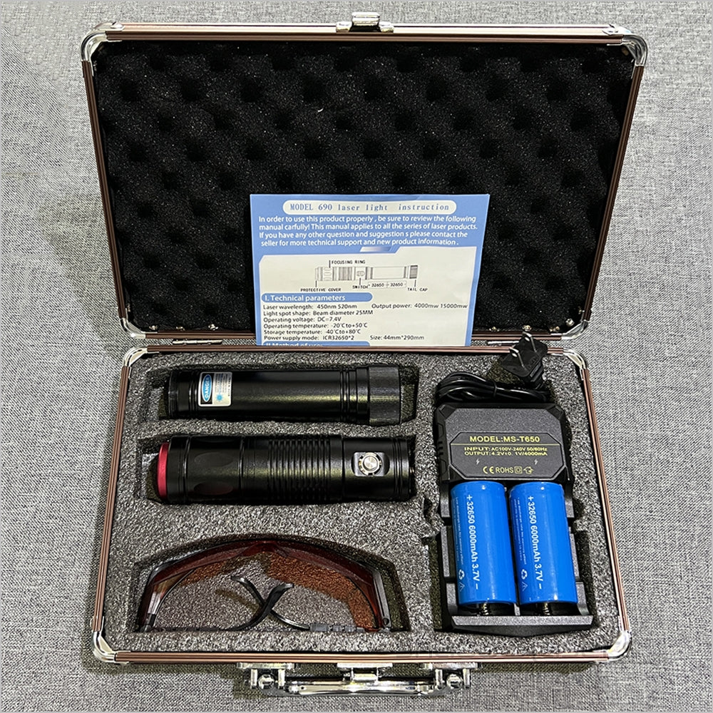 ''Shadowlasers "BH9 450nm Blue Laser Pointer Burning