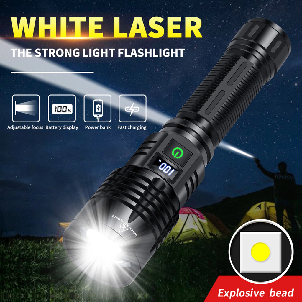 ''Shadowlasers "JF031 Zoom White Laser Flashlight 30W Range 1,000 Meters