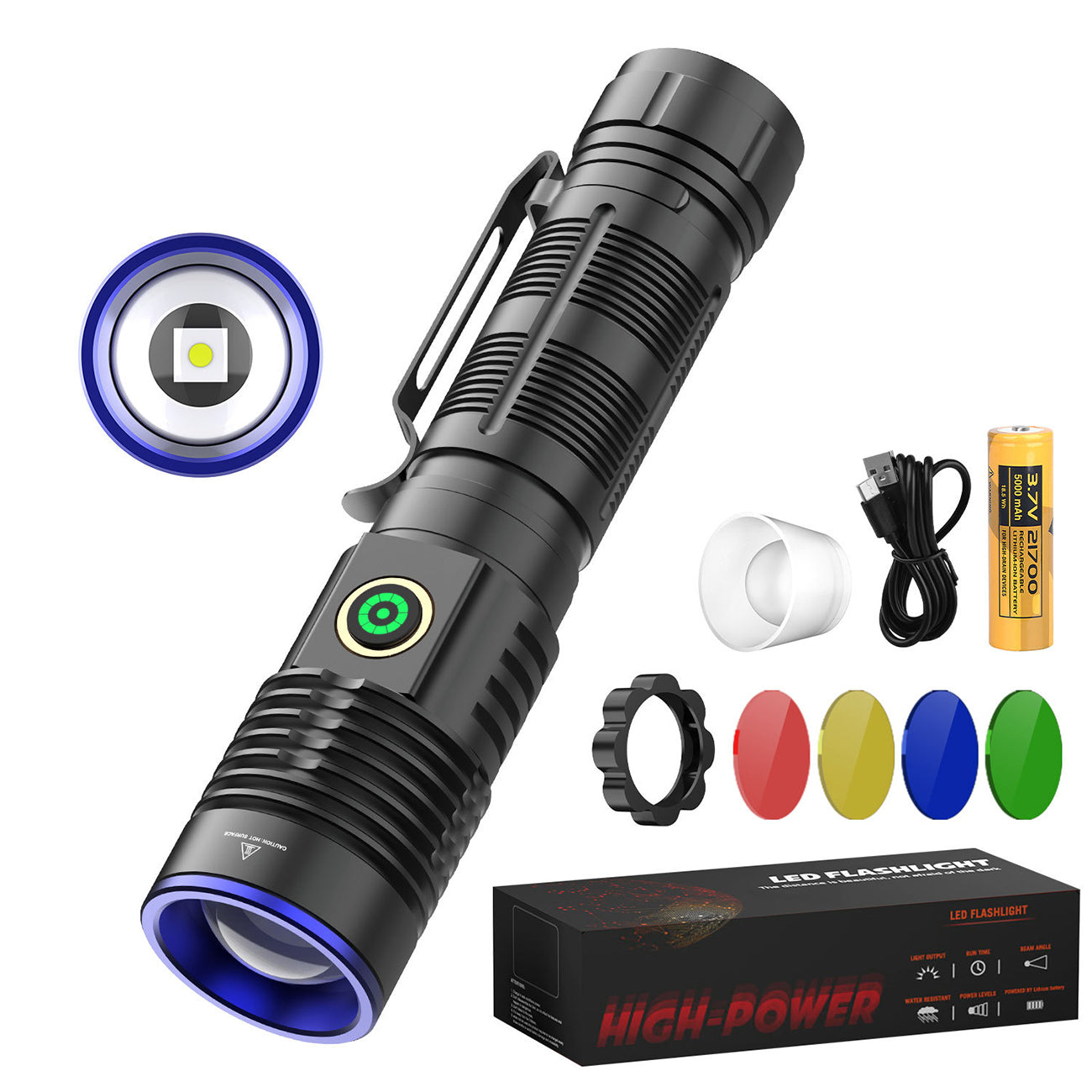 ''Shadowlasers "JF1127 White Laser Flashlight 30W Range