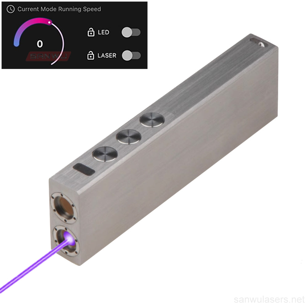 Sanwu Lasers Omen 405nm Purple Laser Pointer 1000mW & APP Bluetooth Function