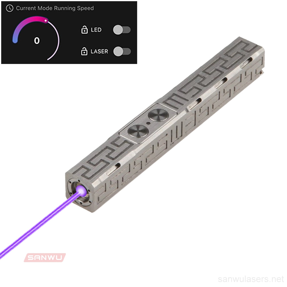Sanwu Lasers Mini Pocket Pro 405nm Purple Laser Pointer 500mW & APP Bluetooth Function