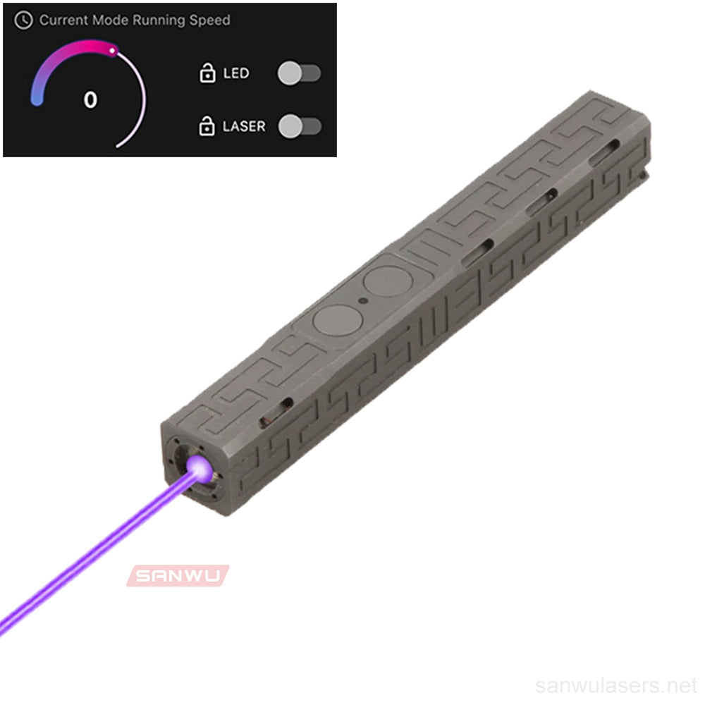 Sanwu Lasers Mini Pocket Pro 405nm Purple Laser Pointer 500mW & APP Bluetooth Function