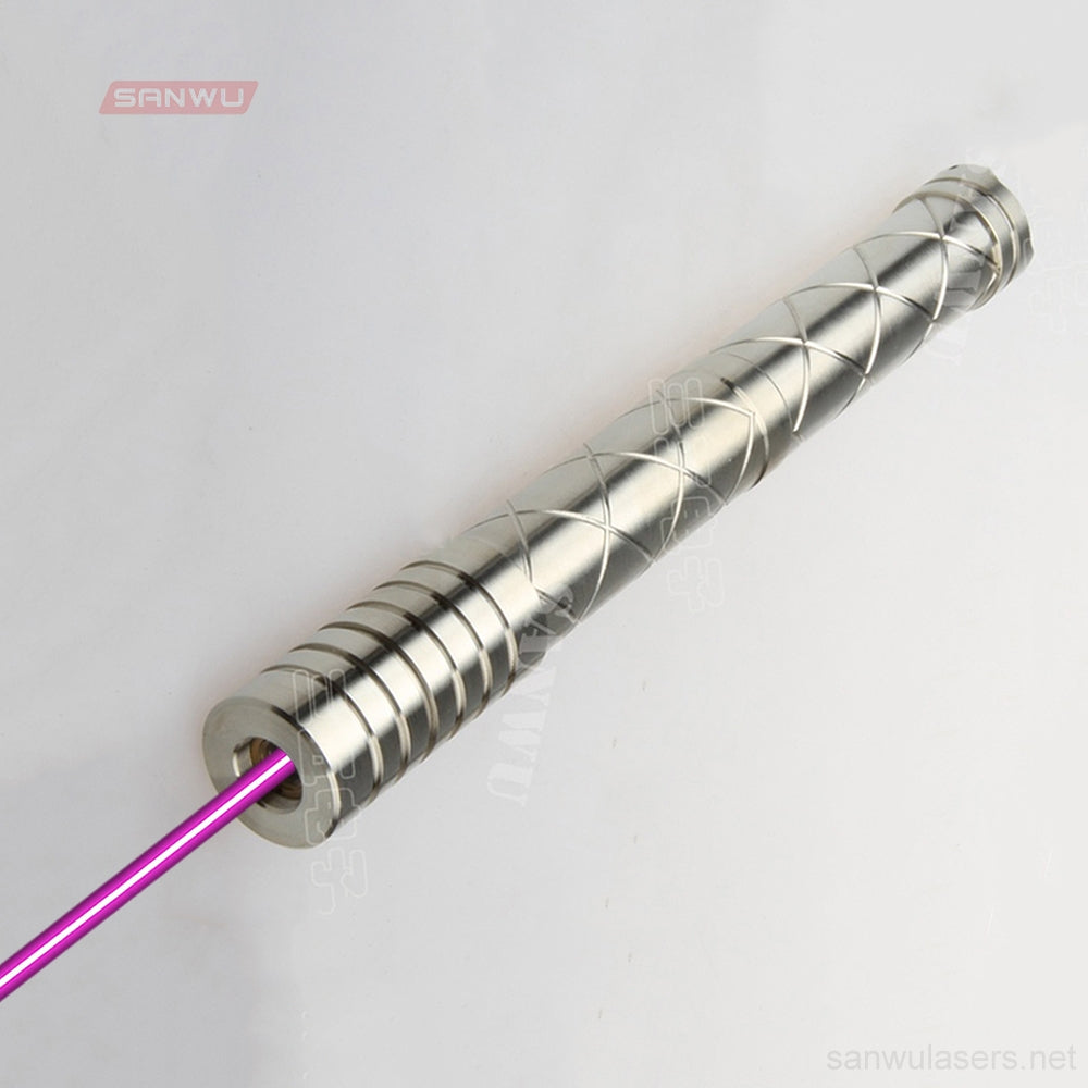 Sanwu Lasers Silver Series 405nm 1W, 1.5W BURNING Purple Laser Pointer