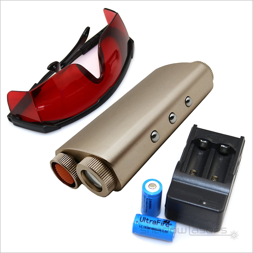 ''Shadowlasers "Q7 520/450nm Handheld Double Headed Green/Blue Laser Sword