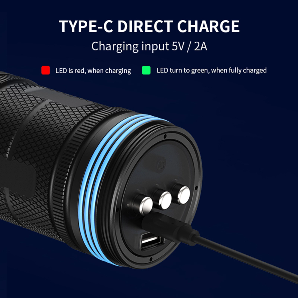 ''Shadowlasers "QX5 80W Photography Fill Light Diving Flashlight