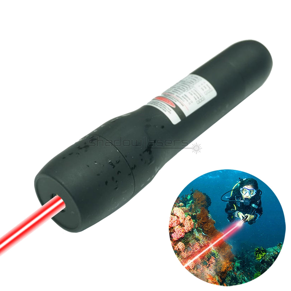 ''Shadowlasers "D6 Green/Blue/Red/Purple/Cyan Laser Pointer Waterproof