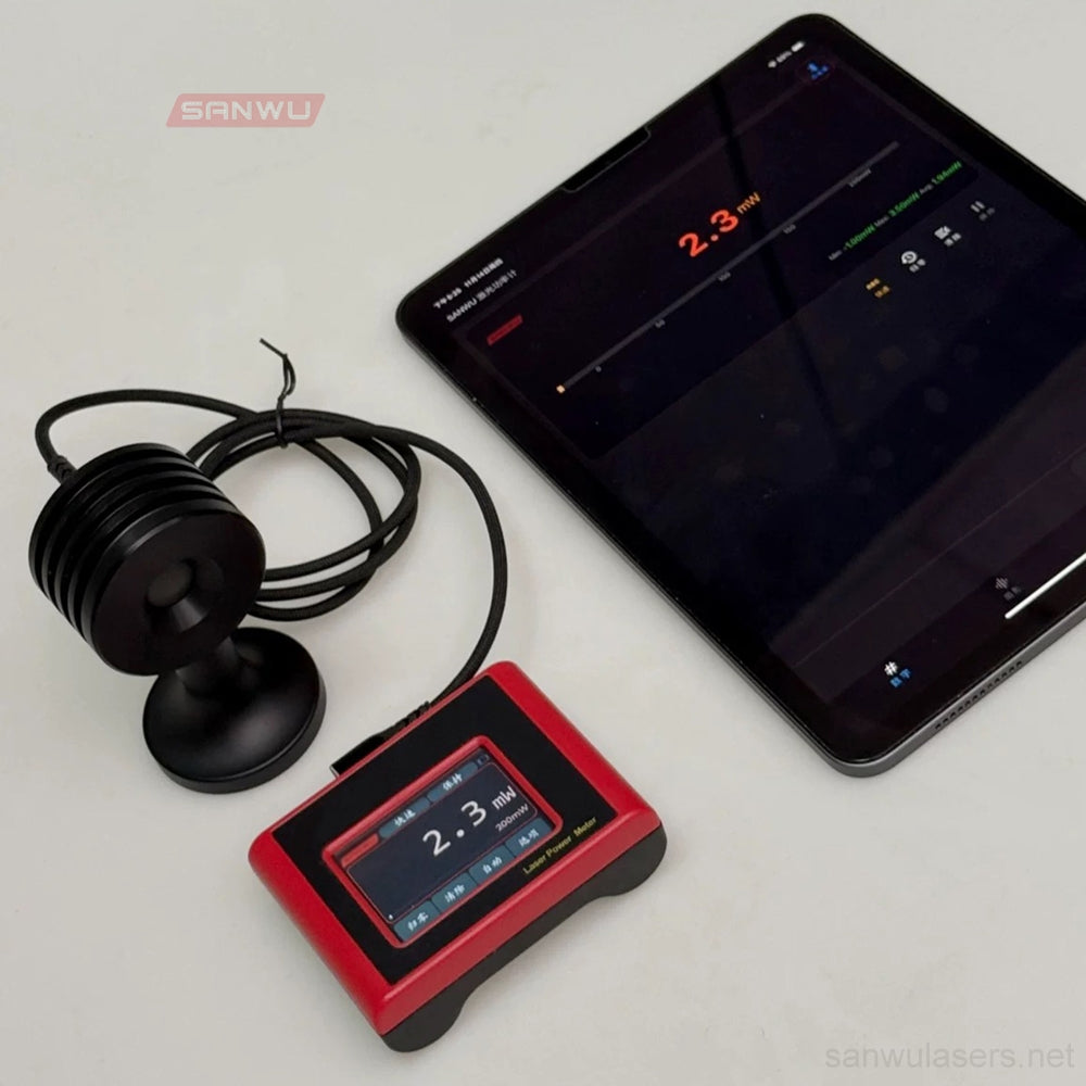 Sanwu Lasers Tracer Laser Power Meter 1mW–20W App Wireless Bluetooth