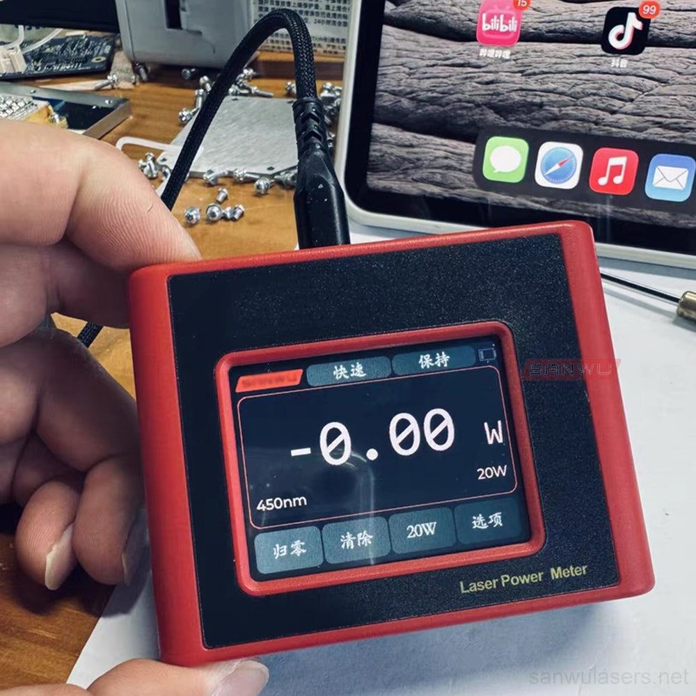 Sanwu Lasers Tracer Laser Power Meter 1mW–20W App Wireless Bluetooth