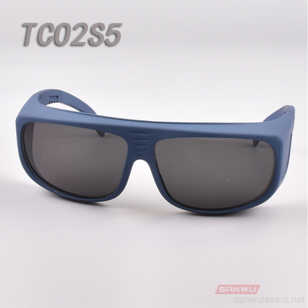 Sanwu Lasers TCO2 Laser Safety Goggles For 5000-11000nm Laser Beam OD4+ CE VLT>20%
