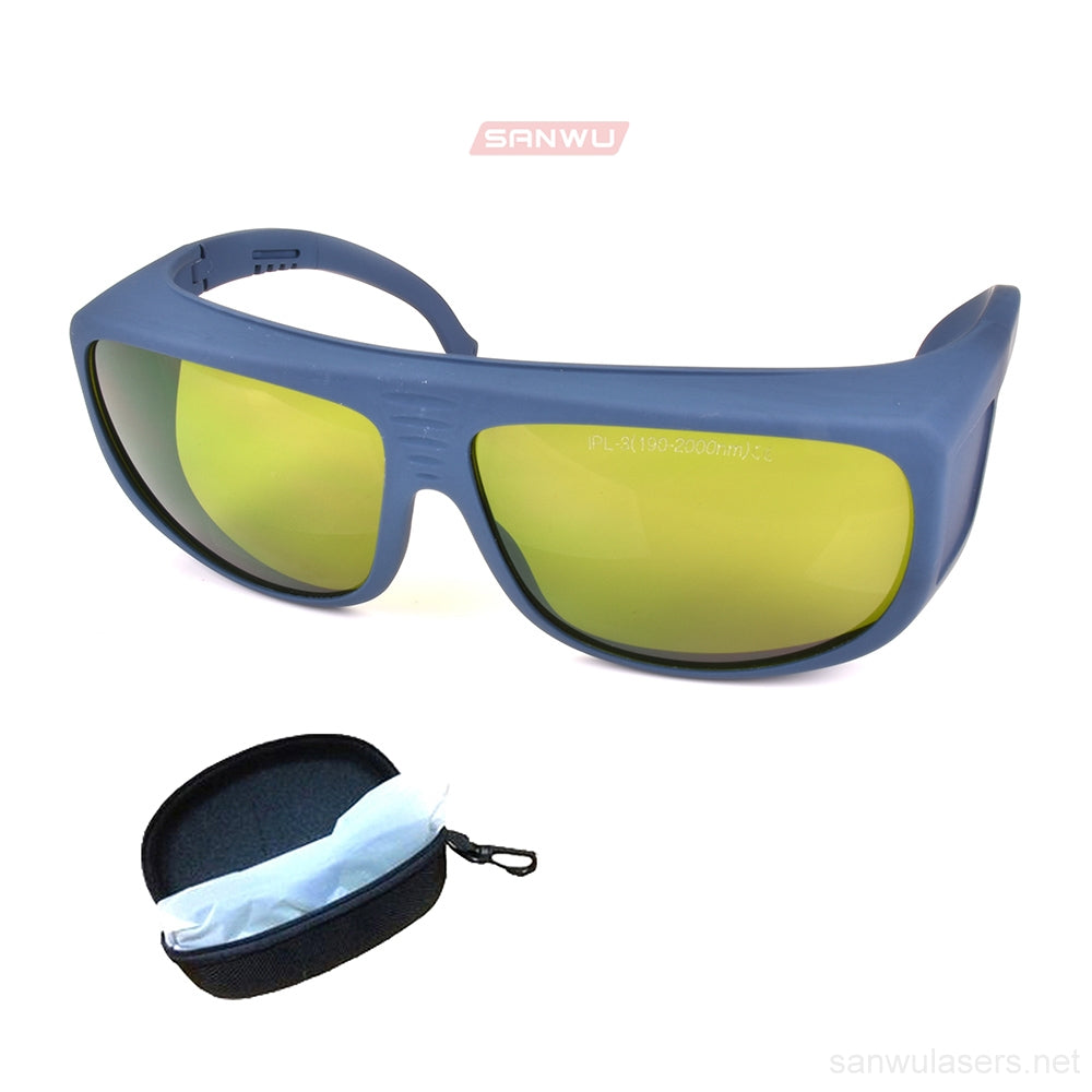 Sanwu Lasers T-IPL Laser Safety Goggles For 190-2000nm Laser Pointer OD4+ CE VLT>30%