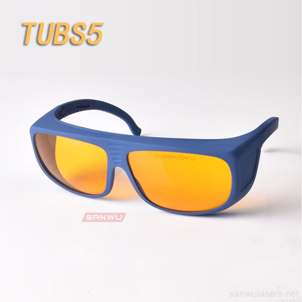 Sanwu Lasers T-UB Series Laser Safety Goggles For 190-490nm Laser Pointer OD4+ CE VLT>50%