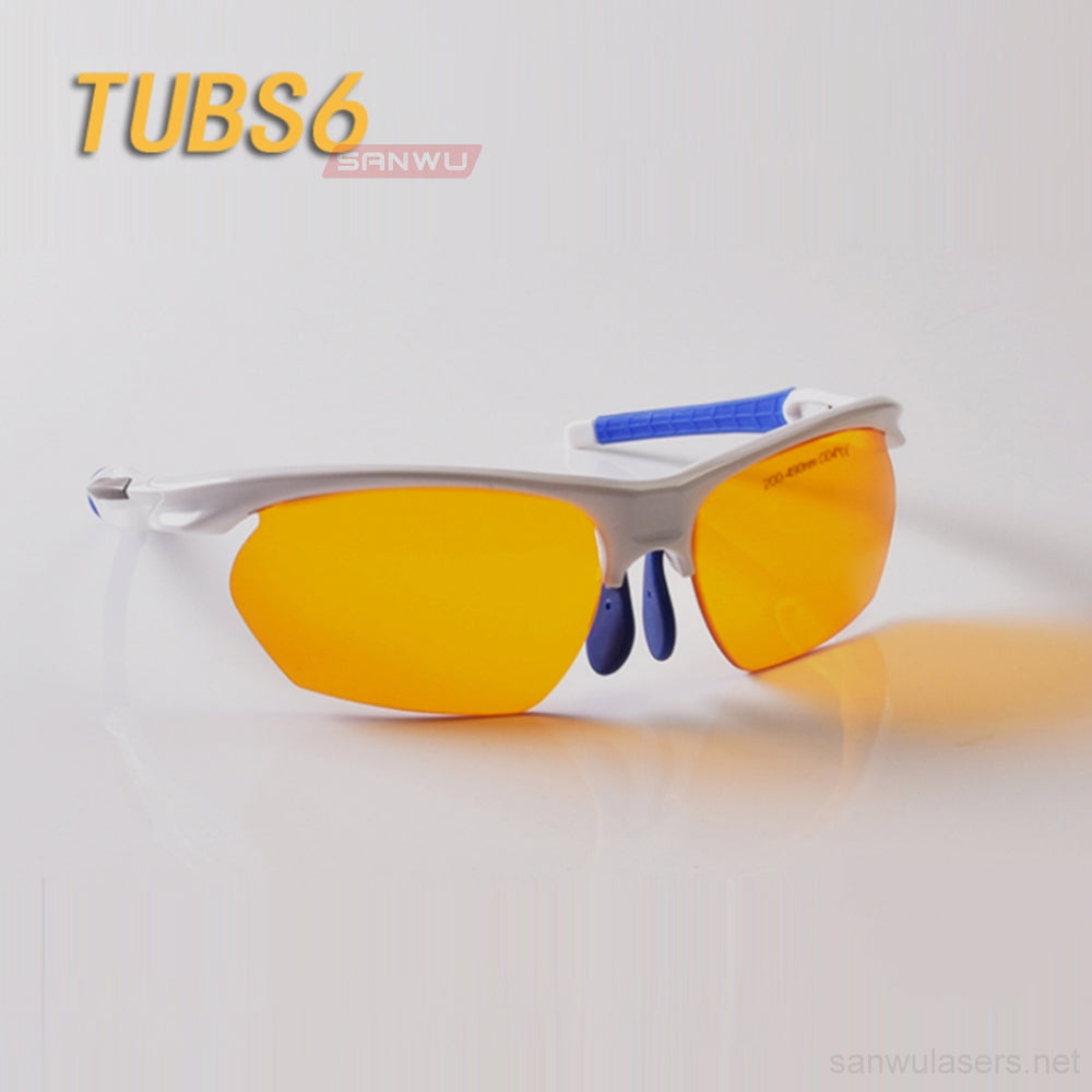 Sanwu Lasers T-UB Series Laser Safety Goggles For 190-490nm Laser Pointer OD4+ CE VLT>50%
