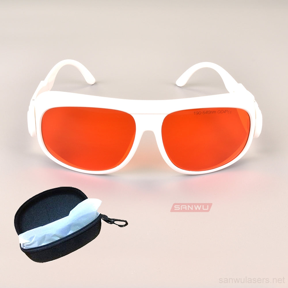 Sanwu Lasers T1 Laser Safety Goggles For 190-550nm Laser Pointer OD4+ CE VLT>30%
