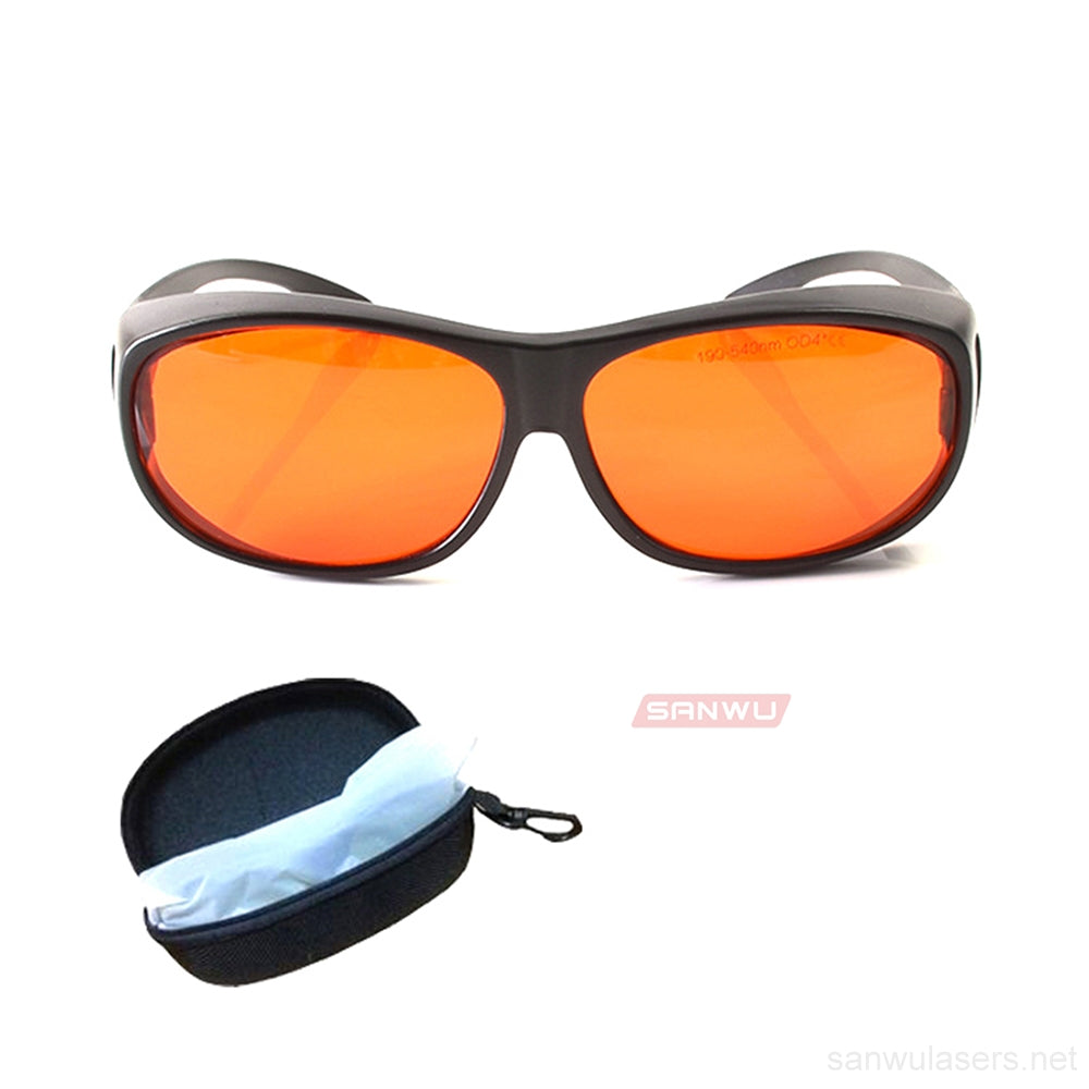 Sanwu Lasers T1 Laser Safety Goggles For 190-550nm Laser Pointer OD4+ CE VLT>30%