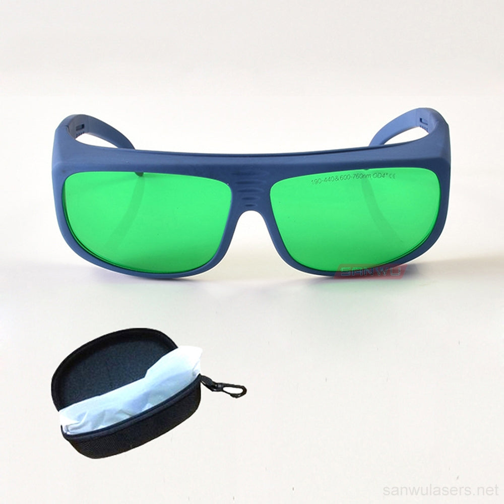 Sanwu Lasers T2 Laser Safety Goggles For 190-440 & 600-760nm Laser Pointer OD4+ CE VLT>30%