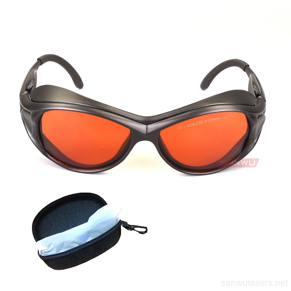 Sanwu Lasers T3G Laser Safety Goggles For 190-550 & 800-1100nm Laser Pointer OD4+ CE VLT>30%