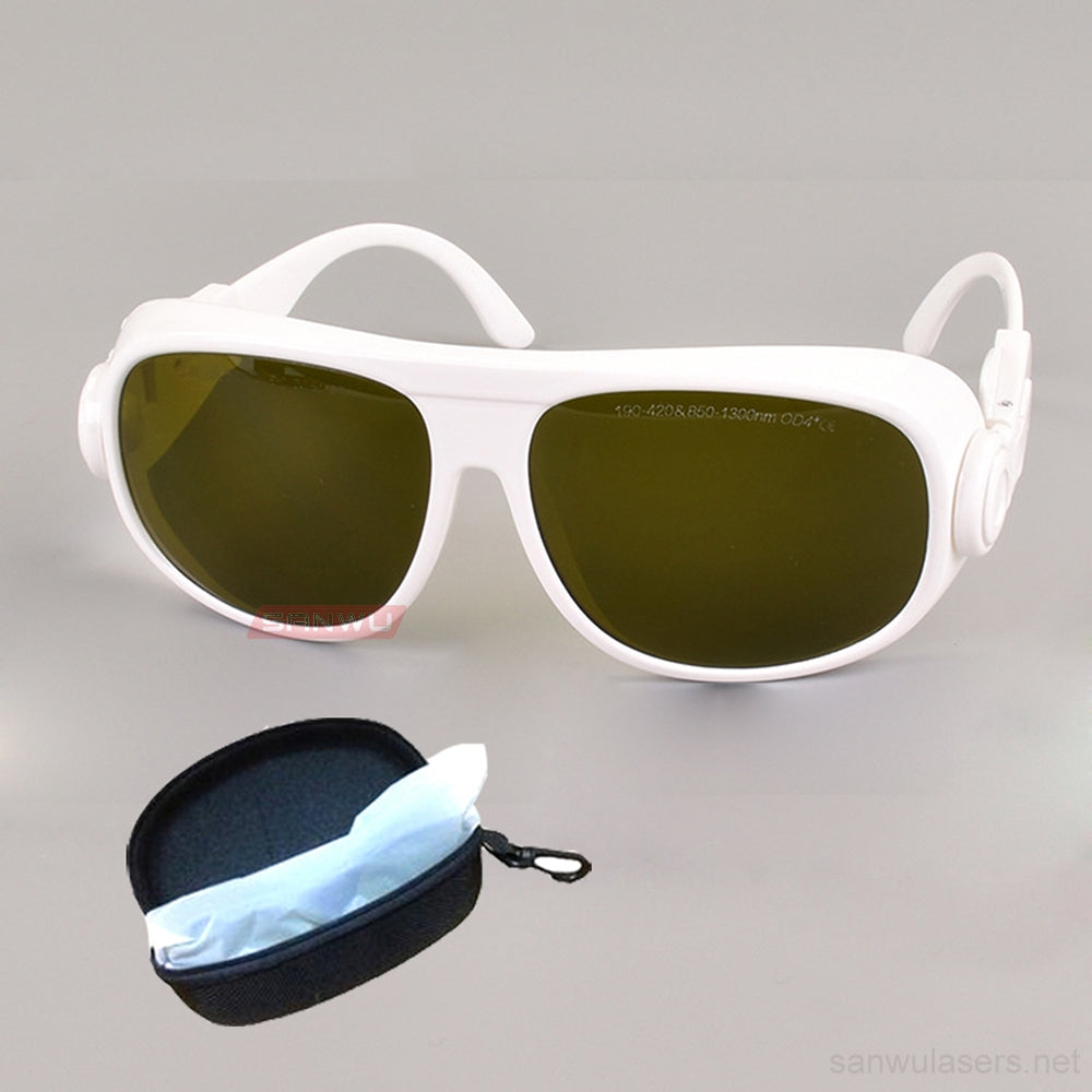Sanwu Lasers T5 Laser Safety Goggles For 190-420 & 850-1300nm Laser Pointer OD4+ CE VLT>28%