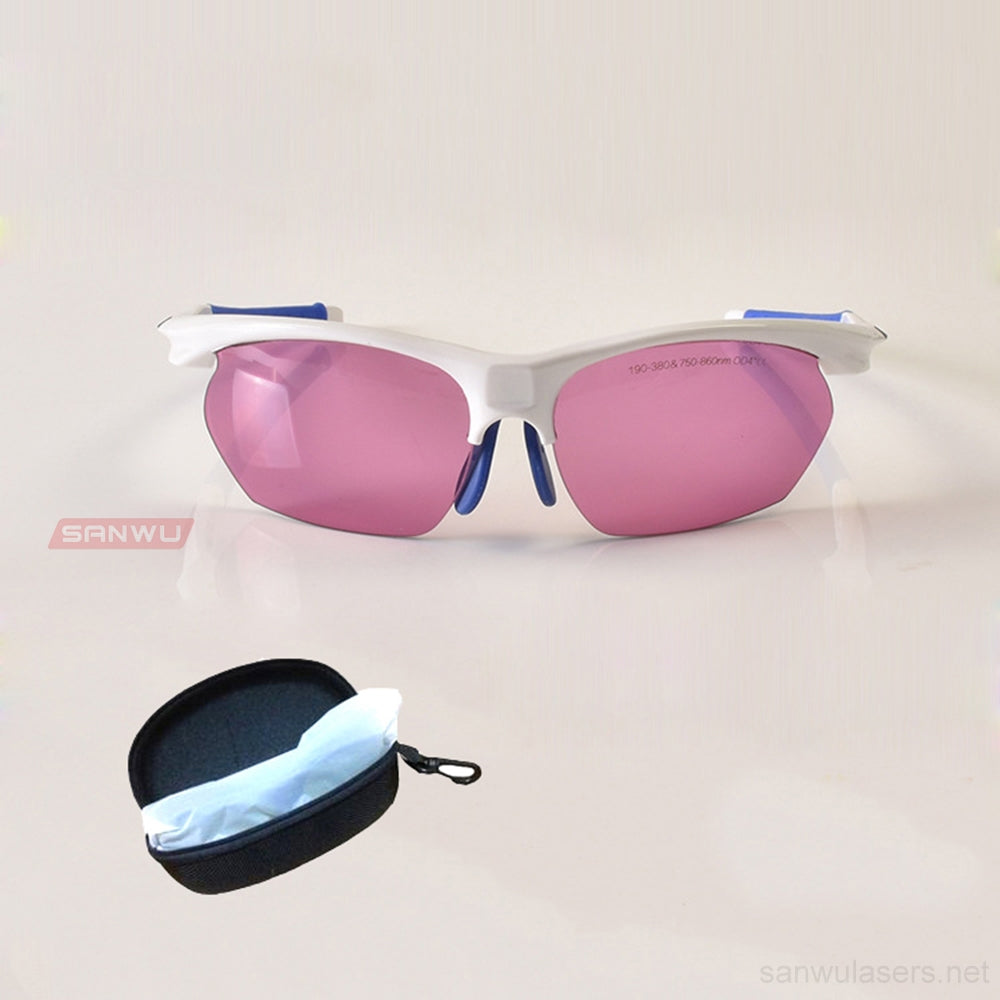 Sanwu Lasers T6 Laser Safety Goggles For 190-380 & 750-860nm Laser Pointer OD4+ CE VLT>60%