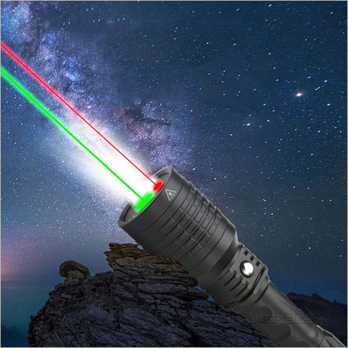 ''Shadowlasers " U8 3 In 1 Red & Green Laser Flashlight 10W T6