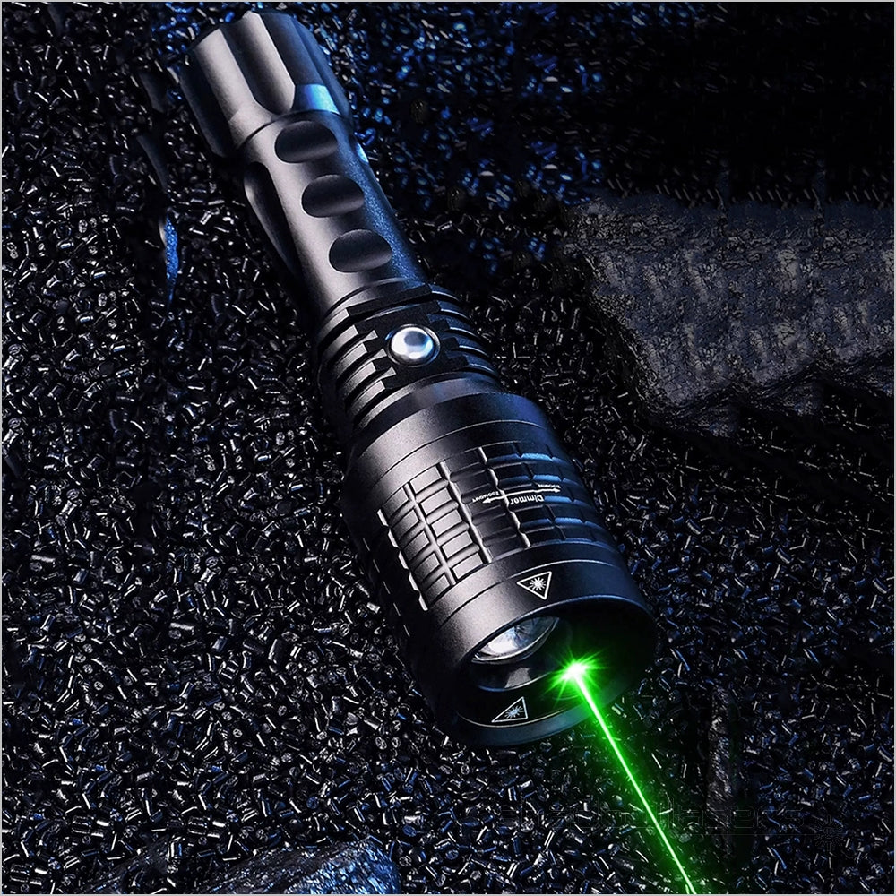 ''Shadowlasers " U8 3 In 1 Red & Green Laser Flashlight 10W T6