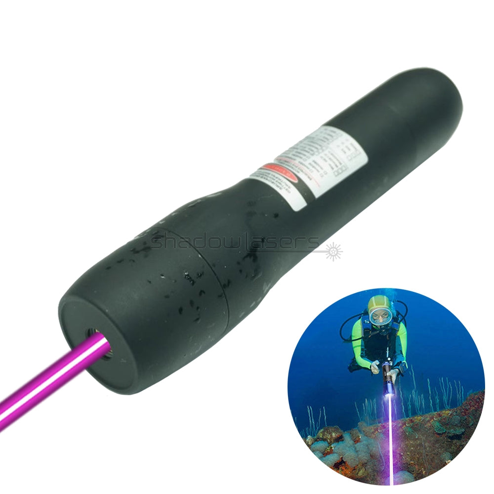 ''Shadowlasers "D6 Green/Blue/Red/Purple/Cyan Laser Pointer Waterproof