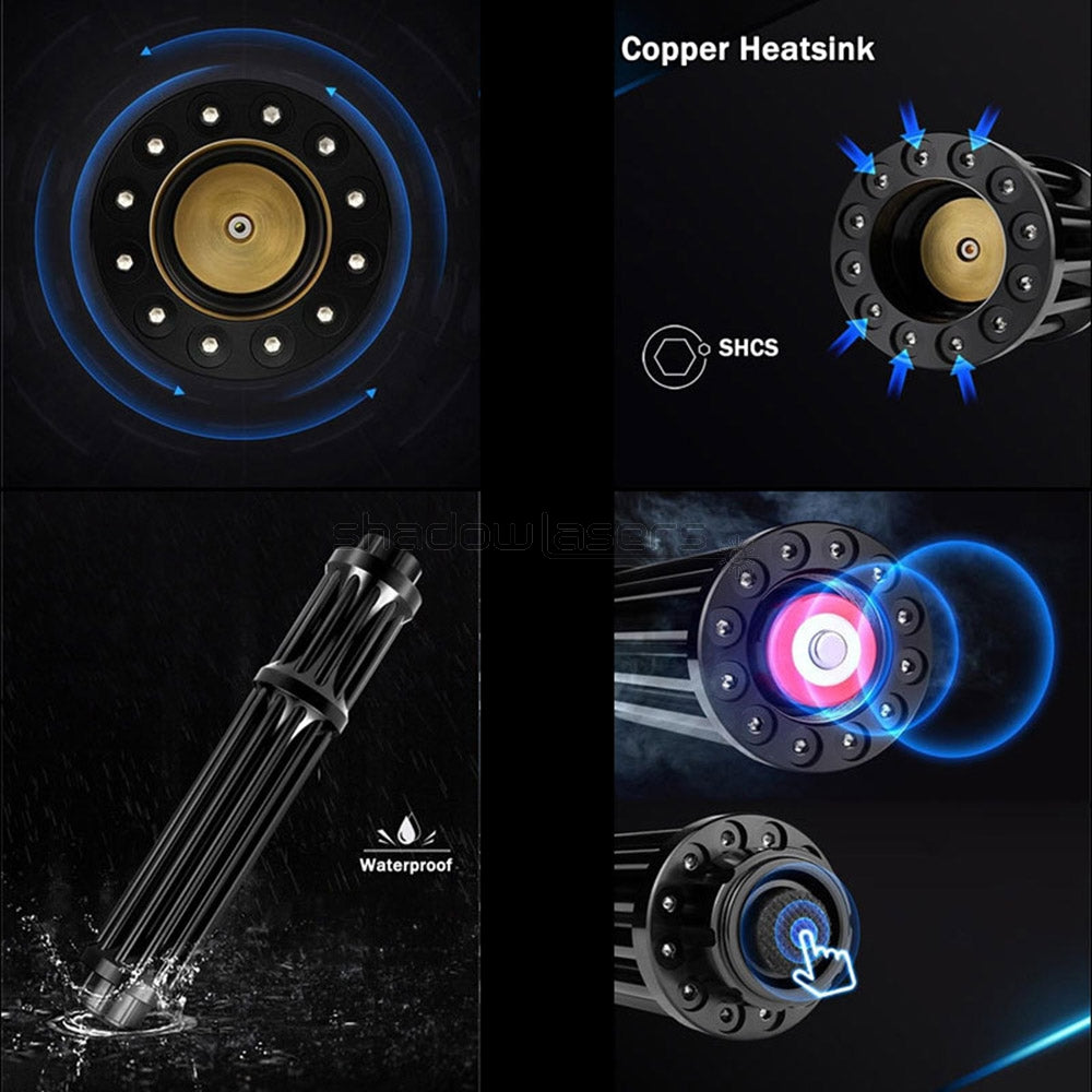 ''Shadowlasers "BX3-II 450nm Blue Laser Pointer Burning