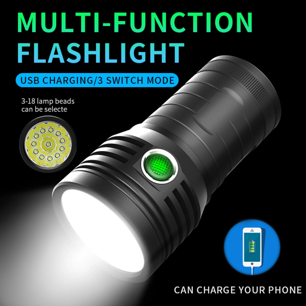 ''Shadowlasers "XF 3T6-18T6 Tactical Flashlight 3 Switch Modes