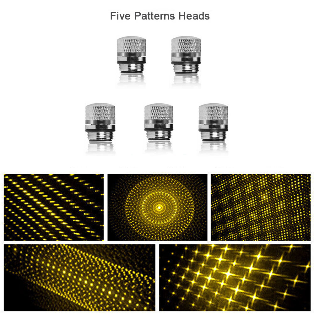 Sanwu Lasers Five Metal Star Caps For Laser Pointer Effects