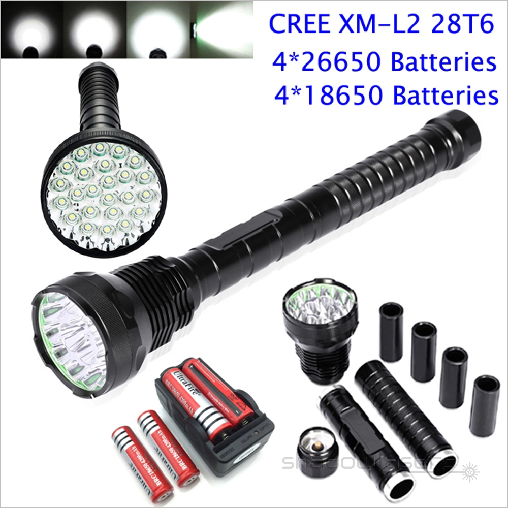 ''Shadowlasers "CREE XM-L2 15T6-28T6 LED FLASHLIGHT
